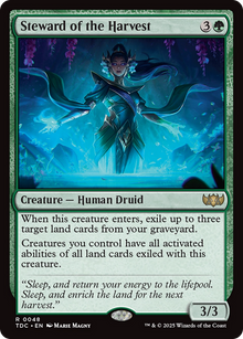 {R} Steward of the Harvest [Tarkir: Dragonstorm Commander][TDC 048]