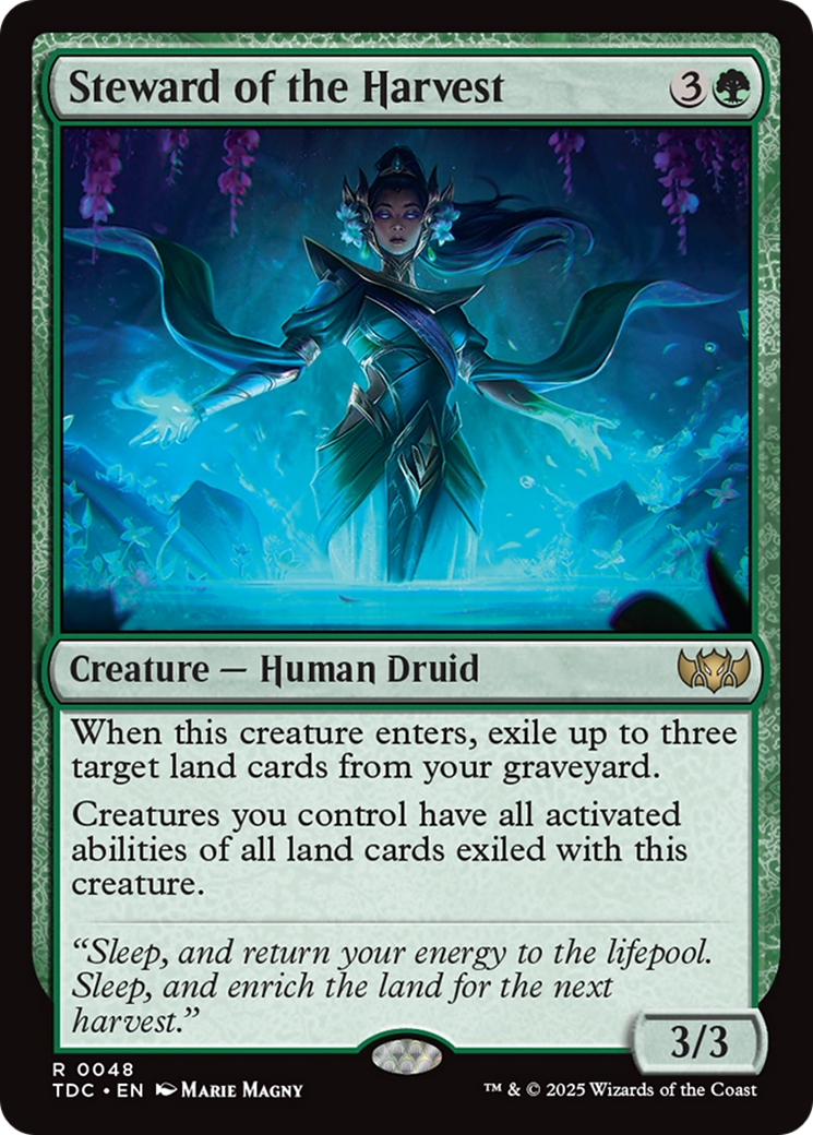 {R} Steward of the Harvest [Tarkir: Dragonstorm Commander][TDC 048]