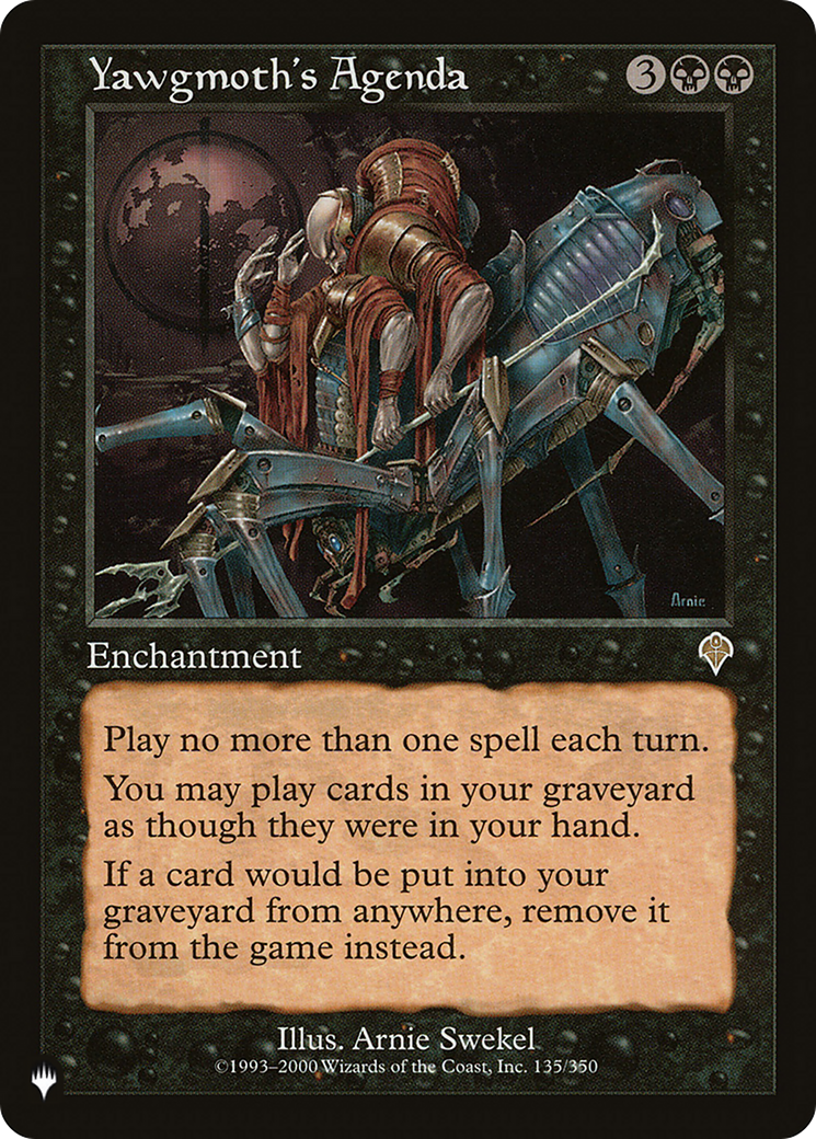Yawgmoth's Agenda [LIST INV-135]