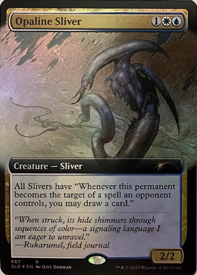 {R} Opaline Sliver (Extended Art) [Secret Lair Drop Promos][SLD 667]