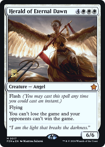 {@R} Herald of Eternal Dawn [Foundations Prerelease Promos][PR FDN 017]