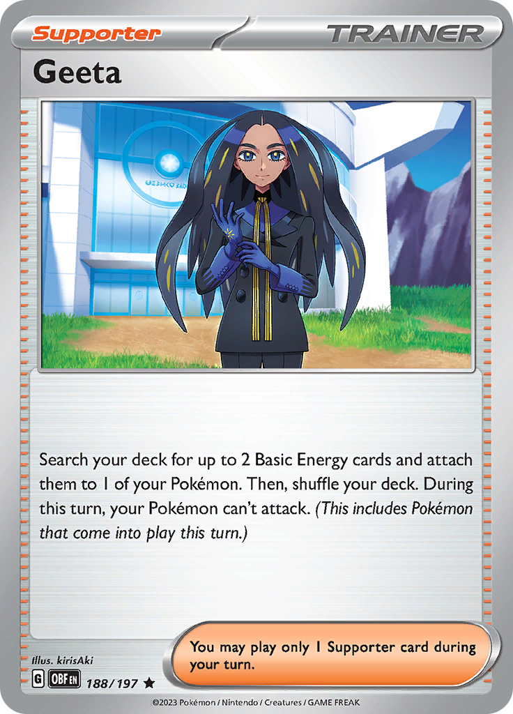 Geeta 188 - SV03 Obsidian Flames Holofoil
