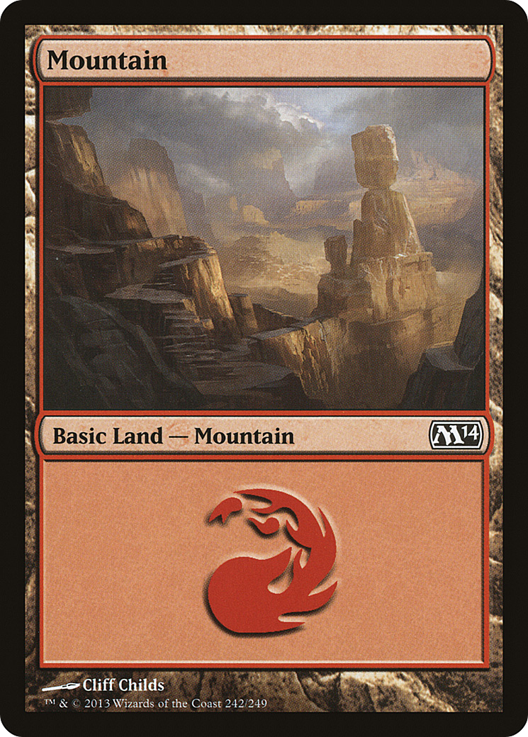 {B}[M14 242] Mountain (242) [Magic 2014]