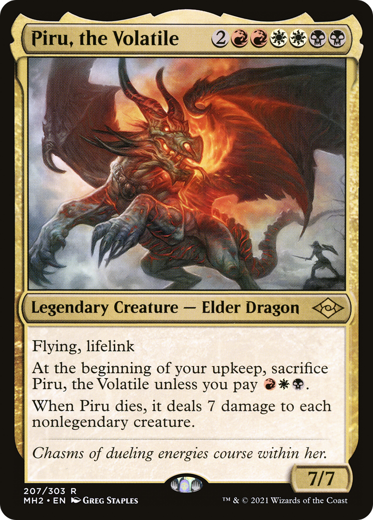 {R} Piru, the Volatile (Foil) [Modern Horizons 2] [MH2 207]