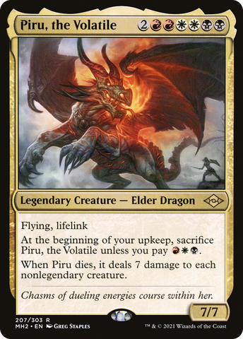 {R} Piru, the Volatile [Modern Horizons 2][MH2 207]