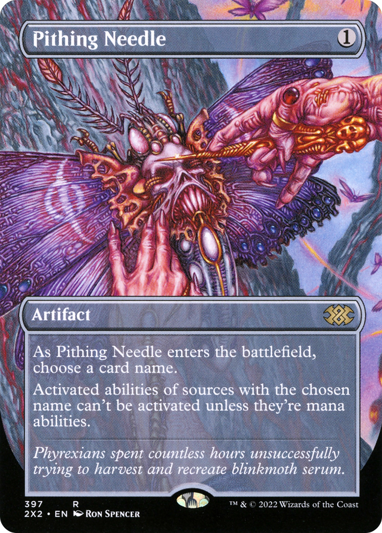 {R} Pithing Needle (Borderless Alternate Art) [Double Masters 2022][2X2 397]