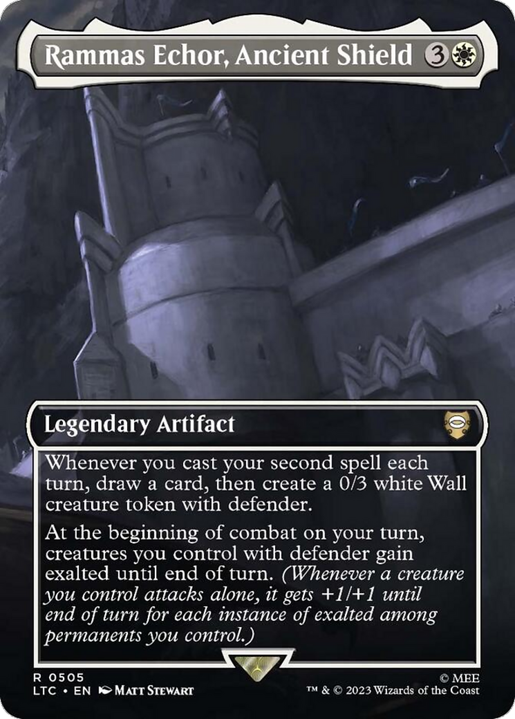 {R} Rammas Echor, Ancient Shield (Borderless) [The Lord of the Rings: Tales of Middle-Earth Commander][LTC 505]