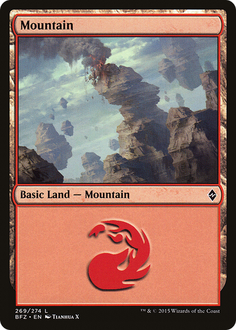 {B}[BFZ 269] Mountain (269a) [Battle for Zendikar]