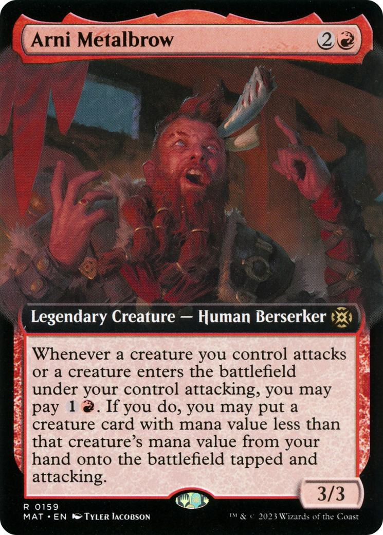 {R} Arni Metalbrow (Extended Art) [March of the Machine: The Aftermath][MAT 159]