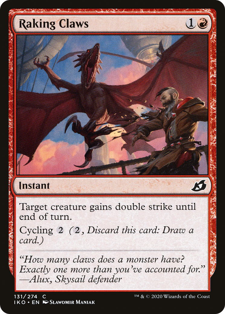 {C} Raking Claws [Ikoria: Lair of Behemoths][IKO 131]