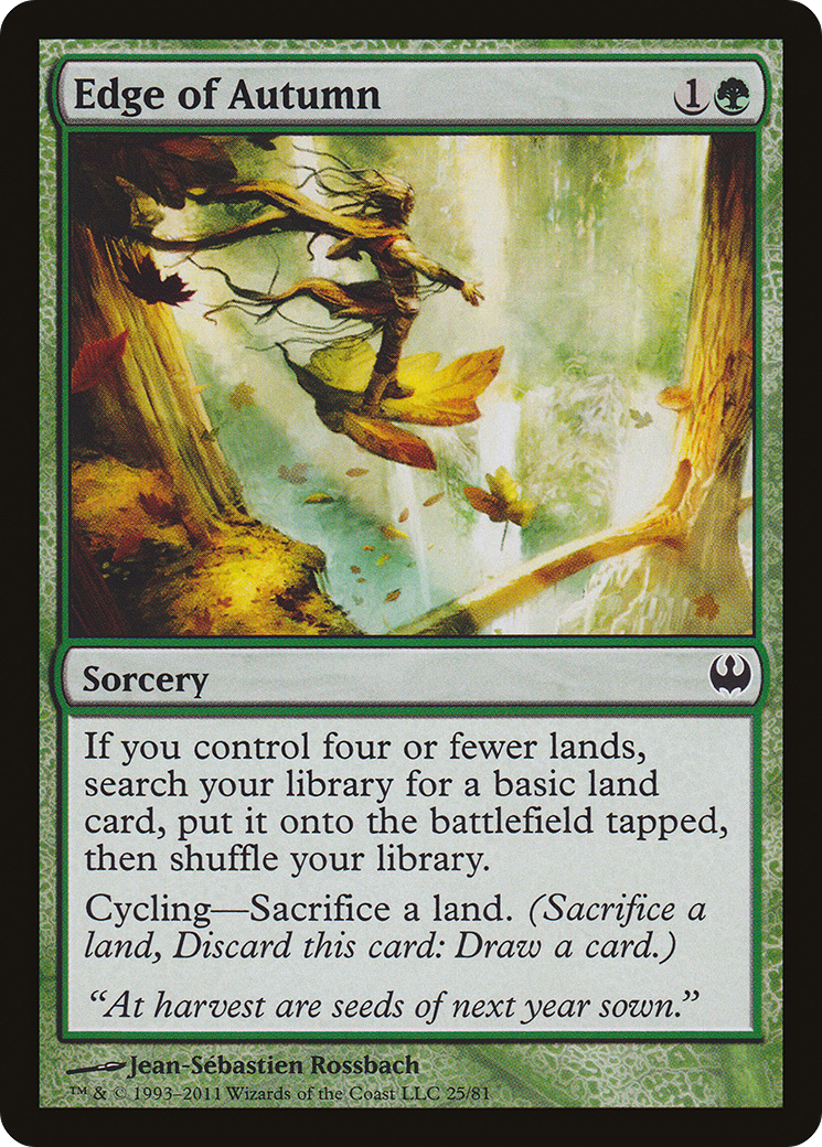 {C} Edge of Autumn [Duel Decks: Knights vs. Dragons][DDG 025]