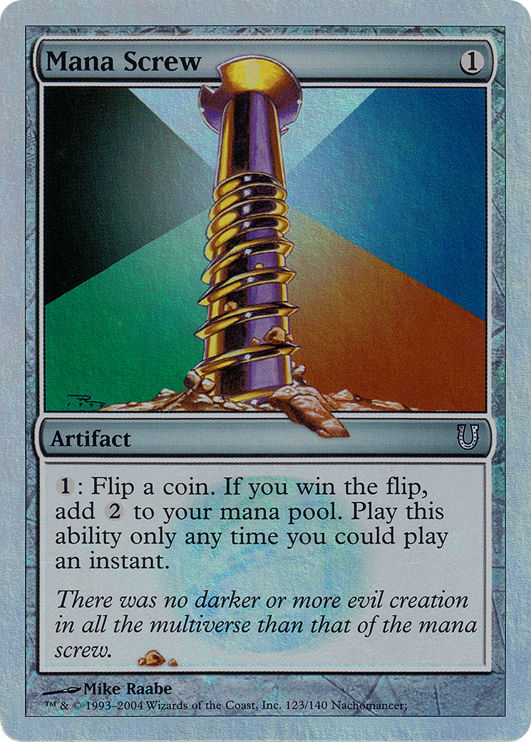 {C} Mana Screw (Alternate Foil) [Unhinged][AA UNH 123]