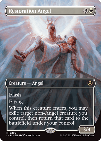 {R} Restoration Angel (Borderless) [Innistrad Remastered][INR 299]