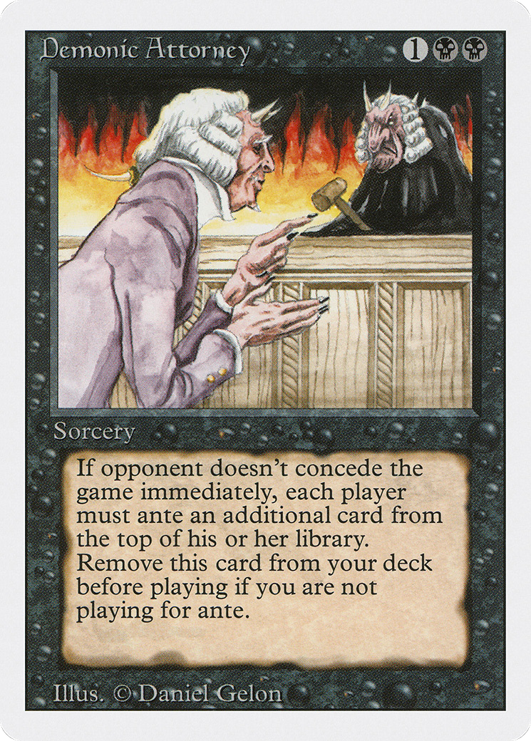 {R} Demonic Attorney [Revised Edition][3ED 103] - Misty Mountain Games