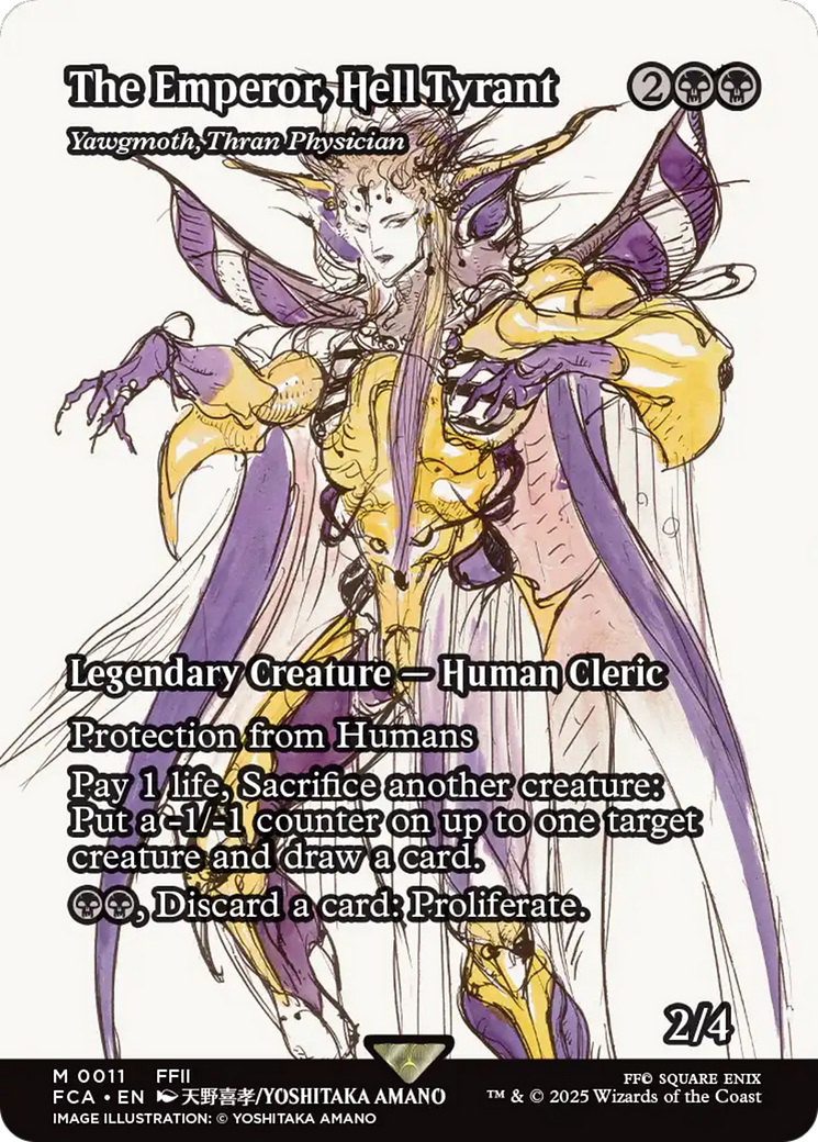 {@R} The Emperor, Hell Tyrant - Yawgmoth, Thran Physician (Showcase) [FINAL FANTASY : Through the Ages][FCA 011]