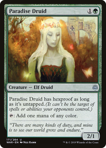 {C} Paradise Druid [War of the Spark][WAR 171]