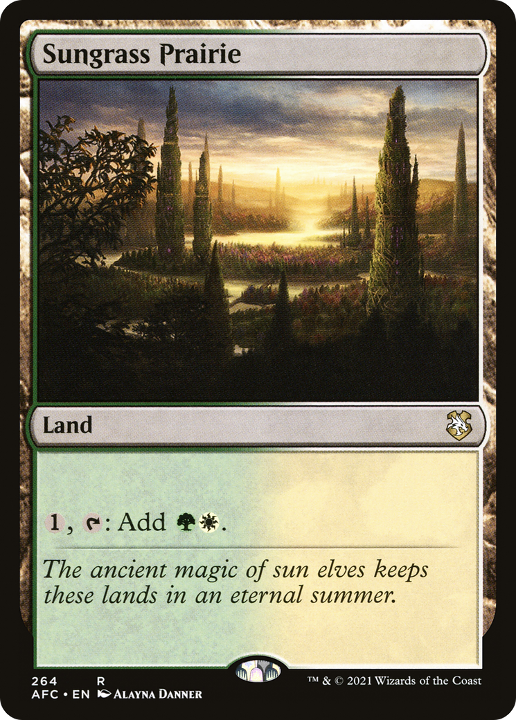 {R} Sungrass Prairie [Dungeons & Dragons: Adventures in the Forgotten Realms Commander][AFC 264]