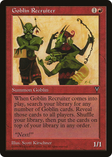 {C} Goblin Recruiter [Visions][VIS 080]