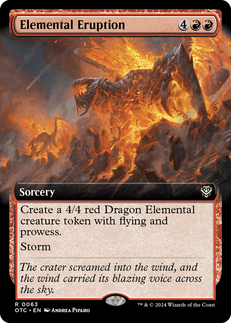 {R} Elemental Eruption (Extended Art) [Outlaws of Thunder Junction Commander][OTC 063]