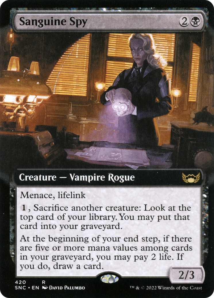 {R} Sanguine Spy (Extended Art) [Streets of New Capenna][SNC 420]