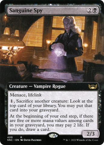 {R} Sanguine Spy (Extended Art) [Streets of New Capenna][SNC 420]