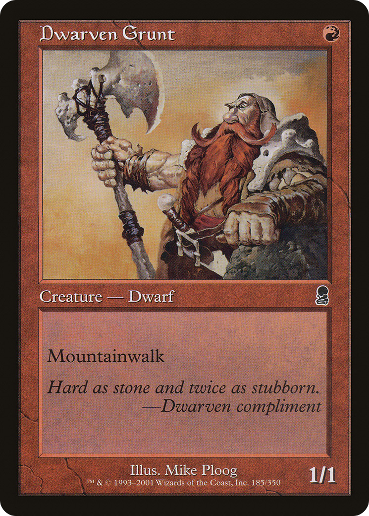 {C} Dwarven Grunt [Odyssey][ODY 185]