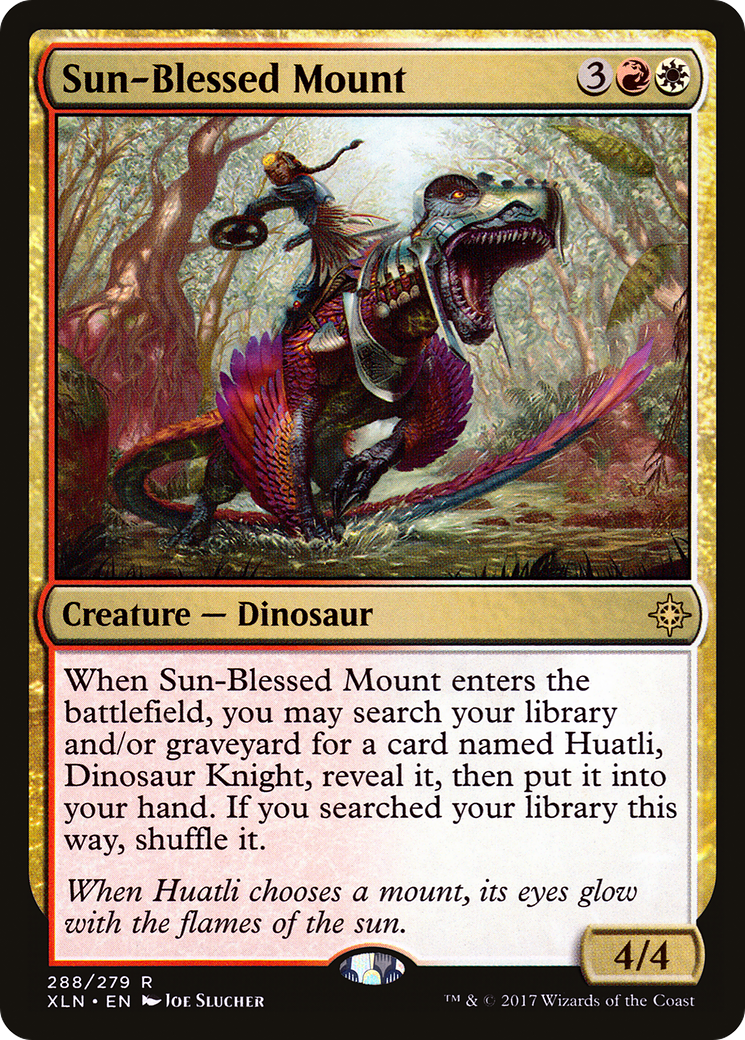 {R} Sun-Blessed Mount (Foil) [Ixalan] [XLN 288]