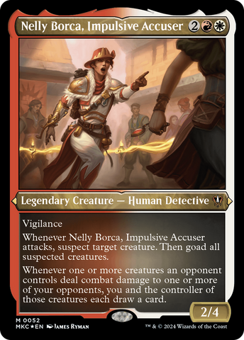{R} Nelly Borca, Impulsive Accuser (Display Commander) [Murders at Karlov Manor Commander][MKC 052]