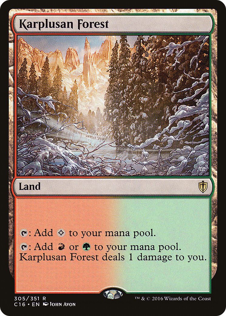 {R} Karplusan Forest [Commander 2016][C16 305]
