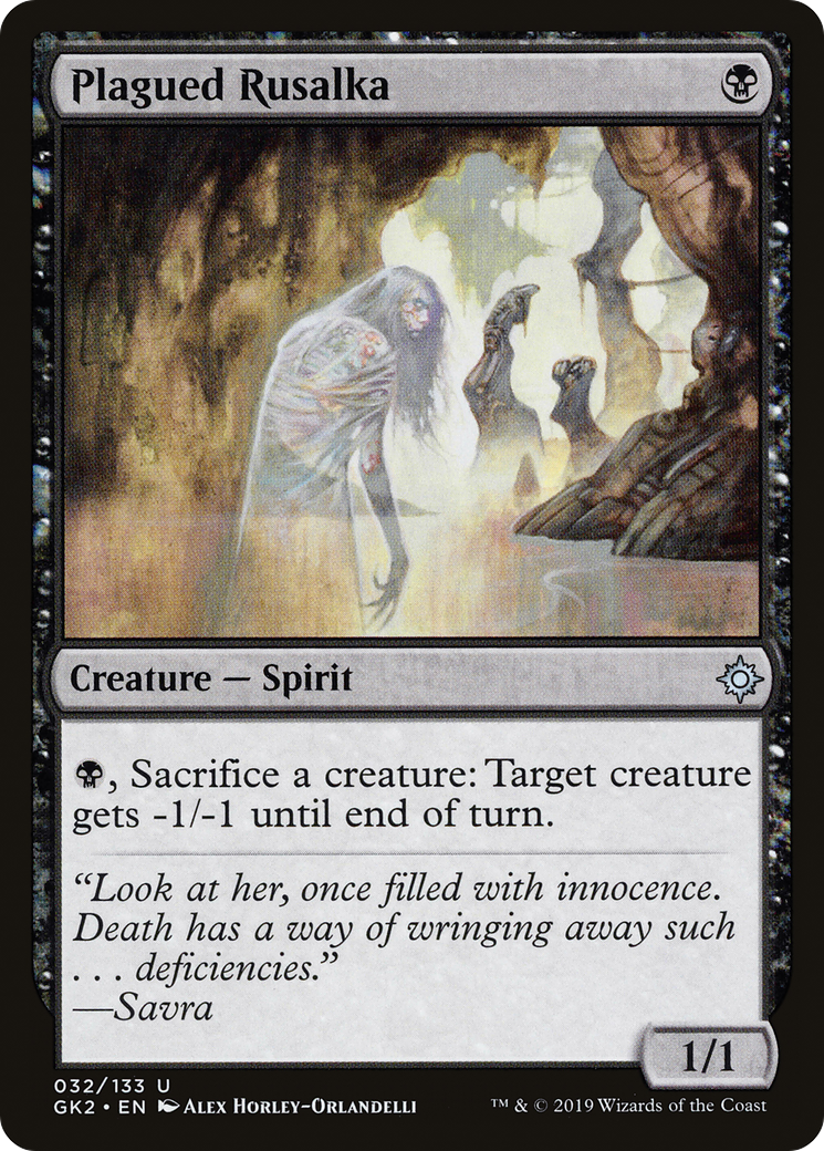 {C} Plagued Rusalka [Ravnica Allegiance Guild Kit][GK2 032]