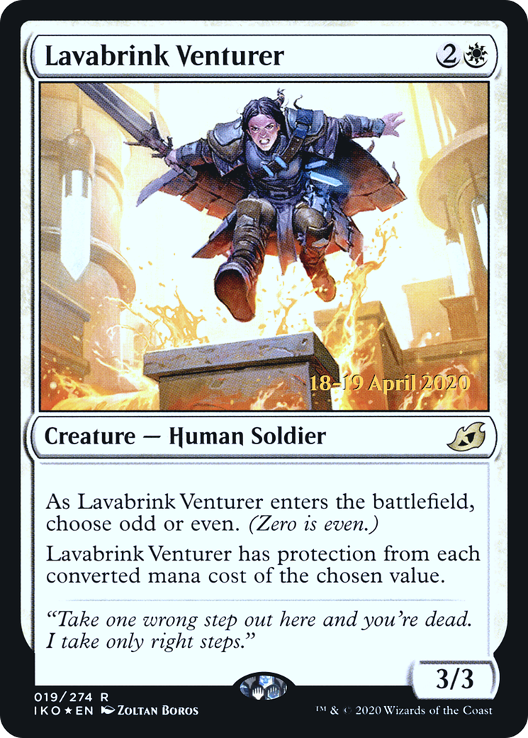 {R} Lavabrink Venturer [Ikoria: Lair of Behemoths Prerelease Promos][PR IKO 019]