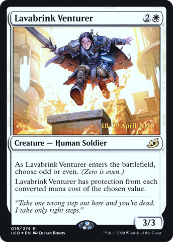 {R} Lavabrink Venturer [Ikoria: Lair of Behemoths Prerelease Promos][PR IKO 019]