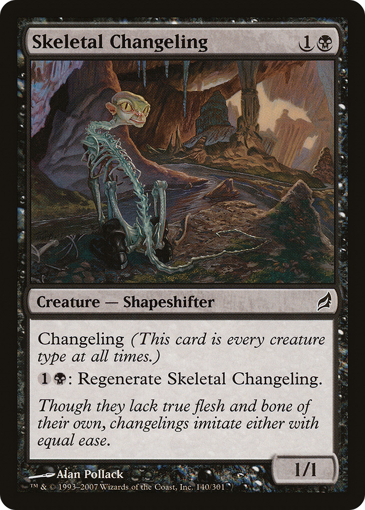 {C} Skeletal Changeling [Lorwyn][LRW 140]