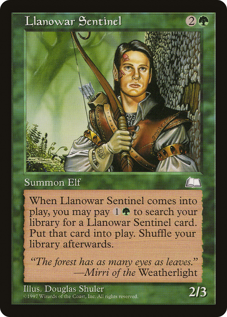 {C} Llanowar Sentinel [Weatherlight][WTH 134]