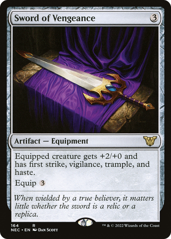 {R} Sword of Vengeance [Kamigawa: Neon Dynasty Commander][NEC 164]