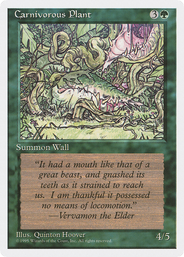 {C} Carnivorous Plant [Fourth Edition][4ED 235]