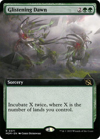 {R} Glistening Dawn (Extended Art) [March of the Machine][MOM 371]