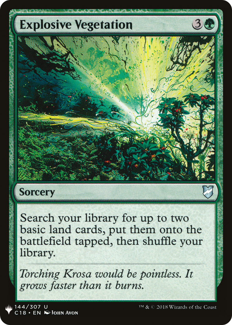 {C} Explosive Vegetation [Mystery Booster][LS C18 144]