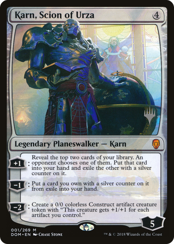 {R} Karn, Scion of Urza (Promo Pack) [Dominaria Promos][PP DOM 001]