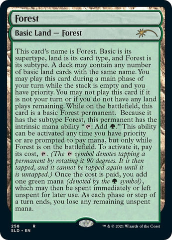 {B}[SLD 258] Forest (258) [Secret Lair Drop Series]