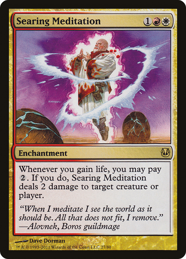 {R} Searing Meditation [Duel Decks: Ajani vs. Nicol Bolas][DDH 027]