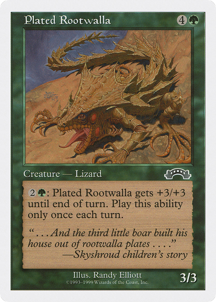 {C} Plated Rootwalla [Battle Royale][BRB 052]