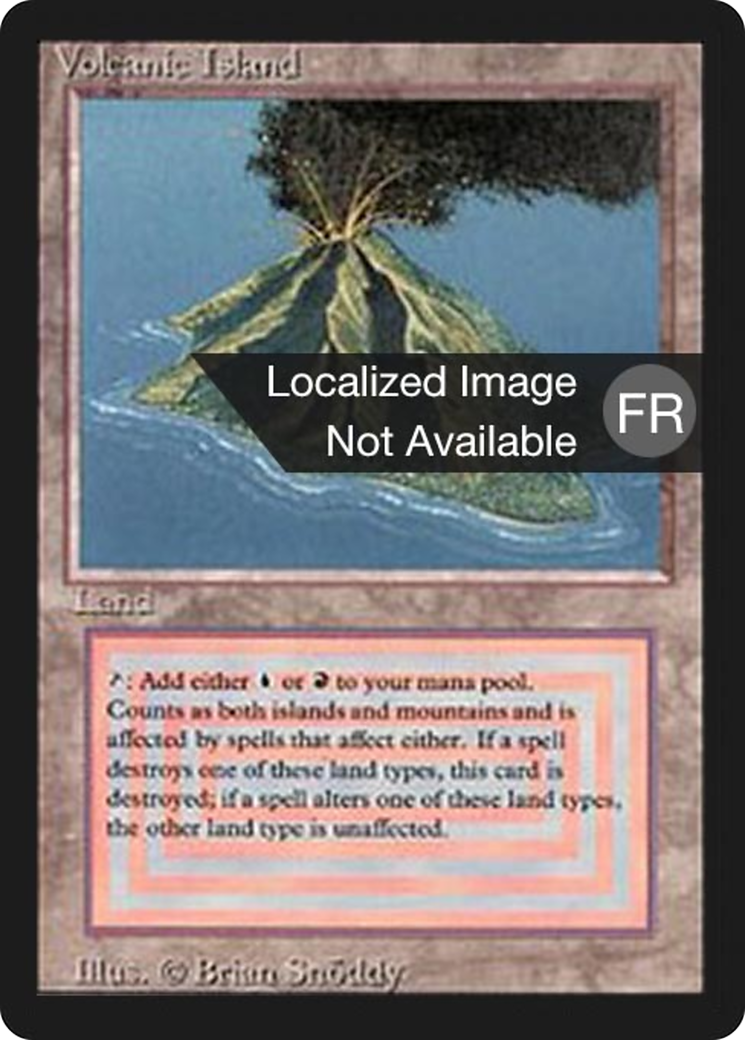 {F} Volcanic Island [Foreign Black Border][FBB 3ED 291]