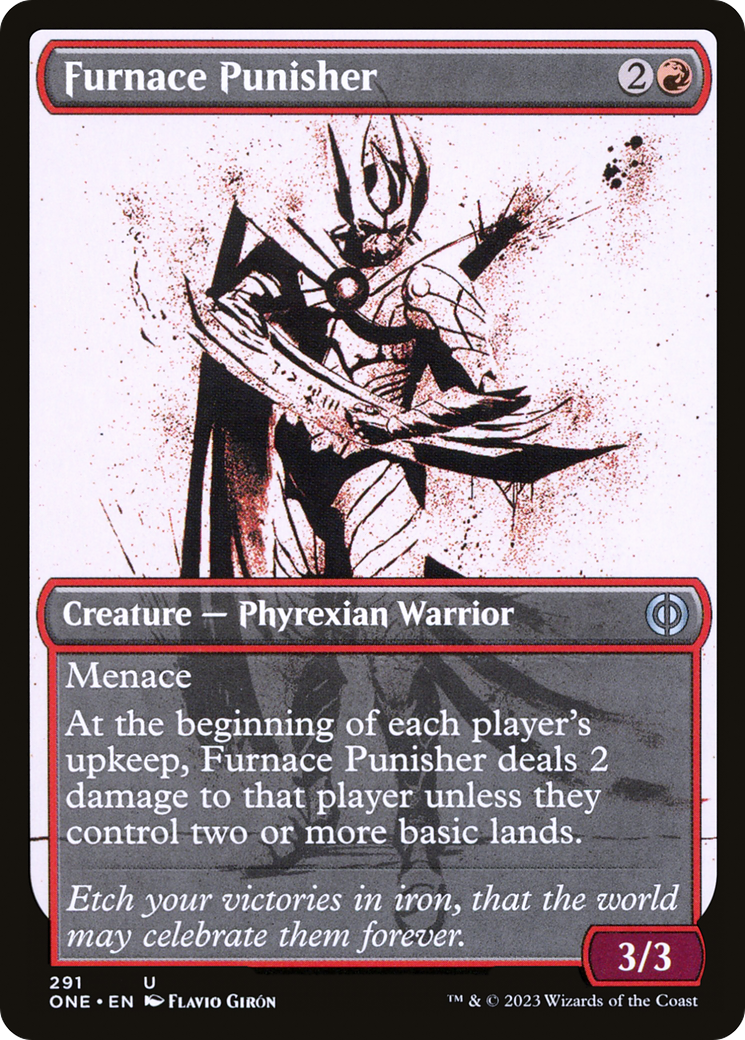 {C} Furnace Punisher (Showcase Ichor) [Phyrexia: All Will Be One][ONE 291]