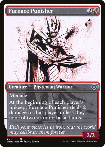 {C} Furnace Punisher (Showcase Ichor) [Phyrexia: All Will Be One][ONE 291]