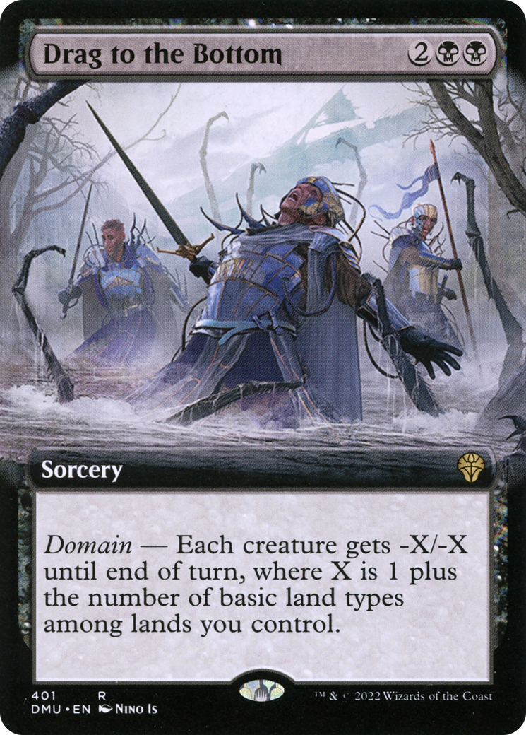 {R} Drag to the Bottom (Extended Art) [Dominaria United][DMU 401]