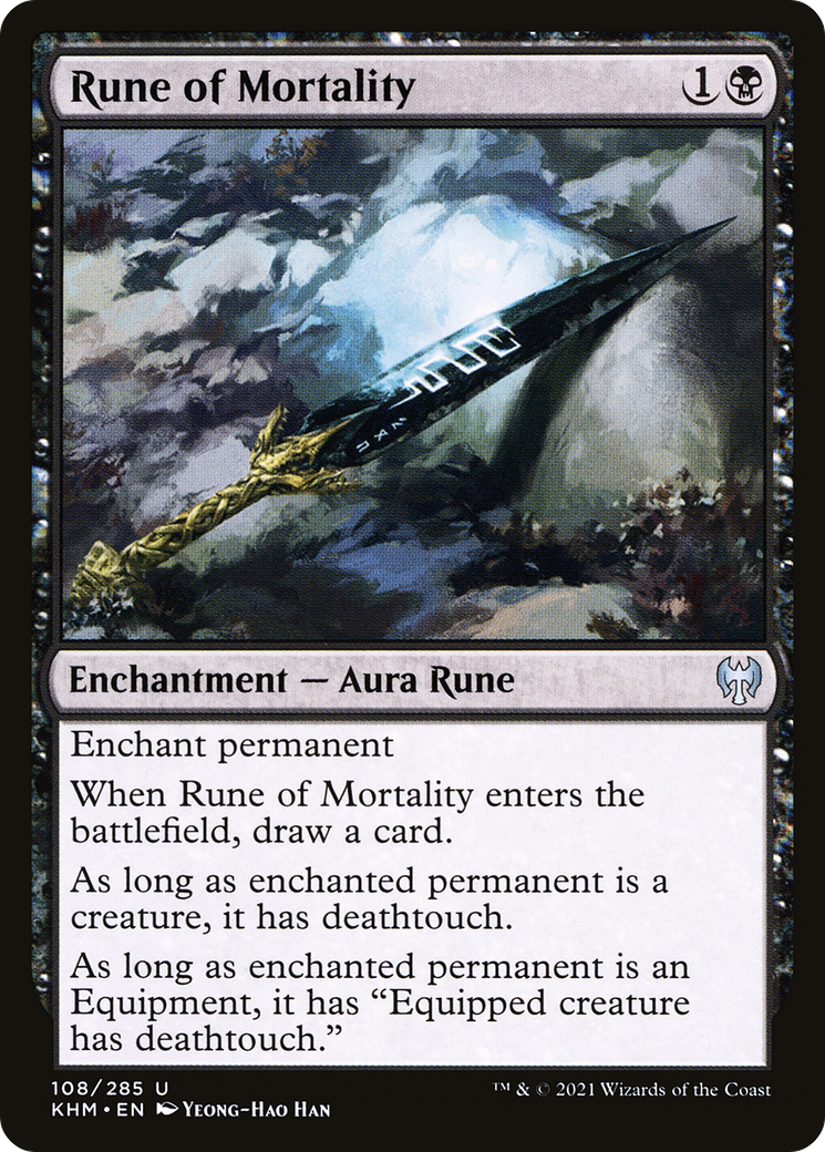{C} Rune of Mortality [Kaldheim][KHM 108]