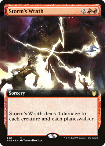 {R} Storm's Wrath (Extended Art) [Theros Beyond Death][THB 322]