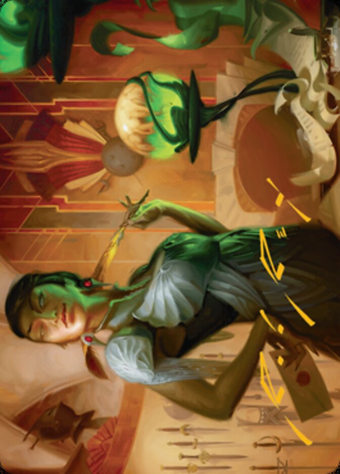 {A} Mari, the Killing Quill Art Card (Gold-Stamped Signature) [Streets of New Capenna Art Series][GS ASNC 057]