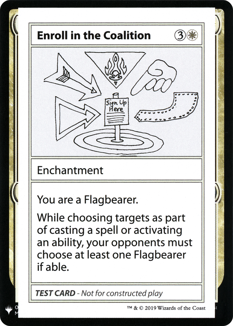 {R} Enroll in the Coalition [Mystery Booster Playtest Cards][CON CMB1 004]